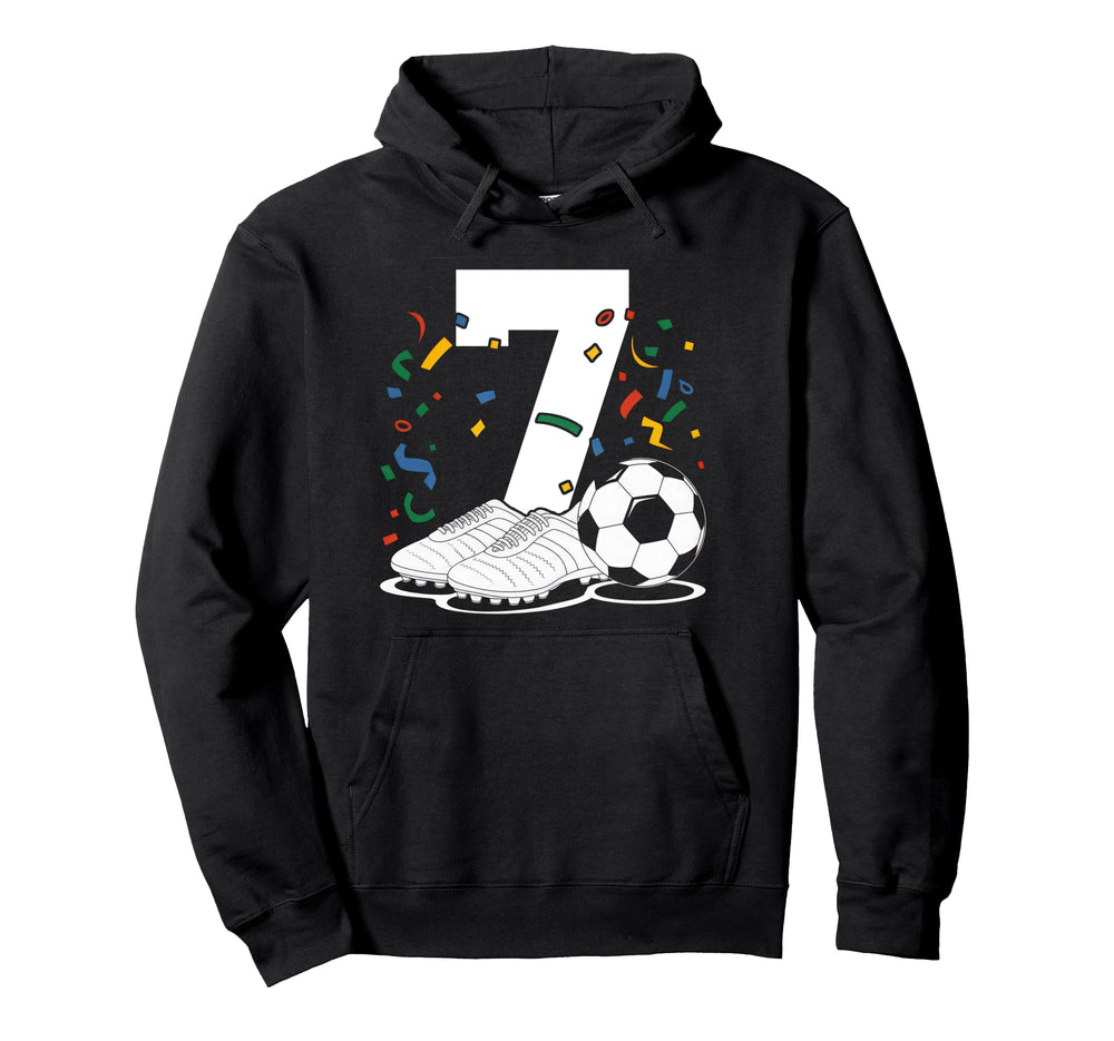 7 Soccer Birthday Gift Soccer Fan Hoodie - Aesthetic Graphic Men Women