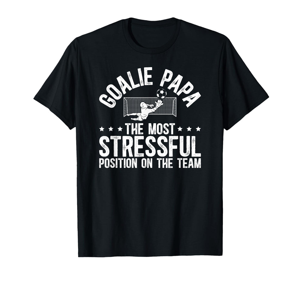 Soccer Goalie Papa Definition Soccer T-Shirt - Graphic Print Men Women