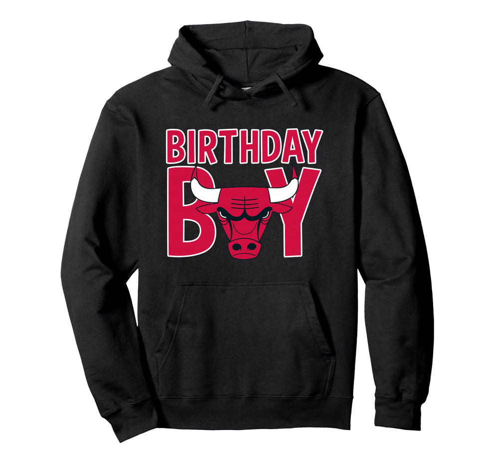 Nba Birthday Chicago Bulls Bold Logo Hoodie - Aesthetic Graphic Men Women