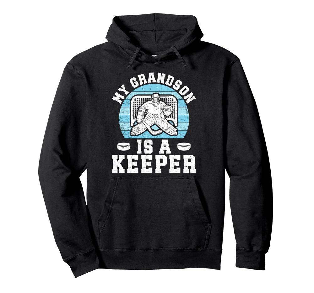 Proud Hockey Keeper Papa Ice Hoodie - Casual Everyday Wear Men Women