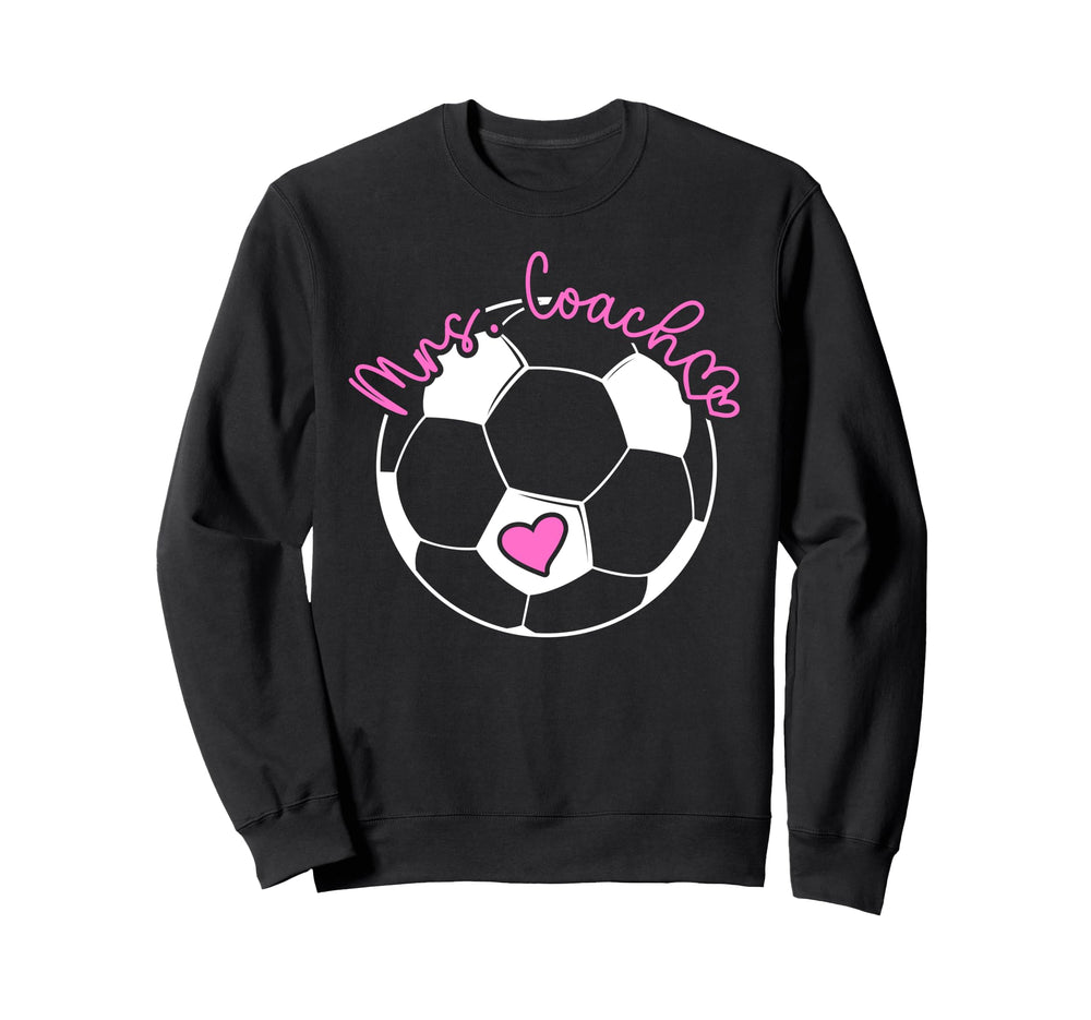 Mrs Coach Soccer Coach Wife Sweatshirt - Fun Novelty Design for Adults