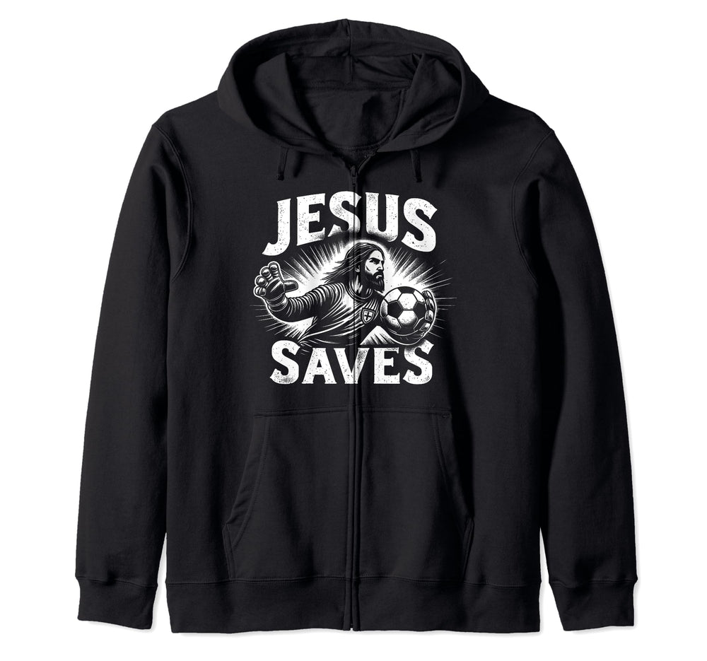 C J S Religious Christian Soccer Sweatshirt - Fun Novelty Design Unisex