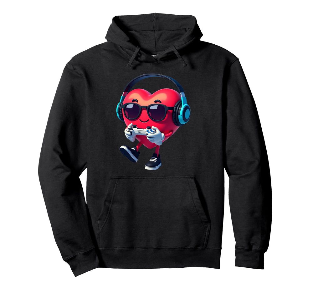 Valentine Soccer Heart Drip Sport Love Hoodie - Novelty Apparel for Adults