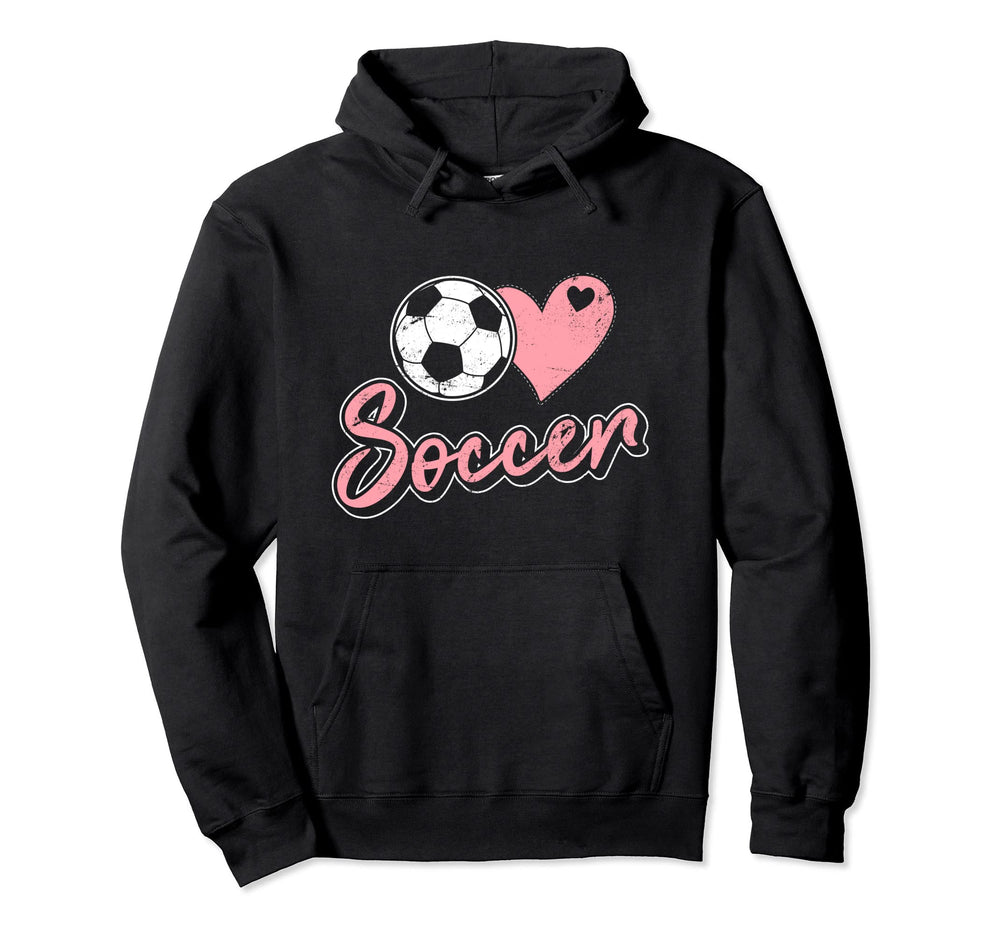 Soccer Lover Heart And Ball Soccer Lover Hoodie - Custom Art Print Unisex