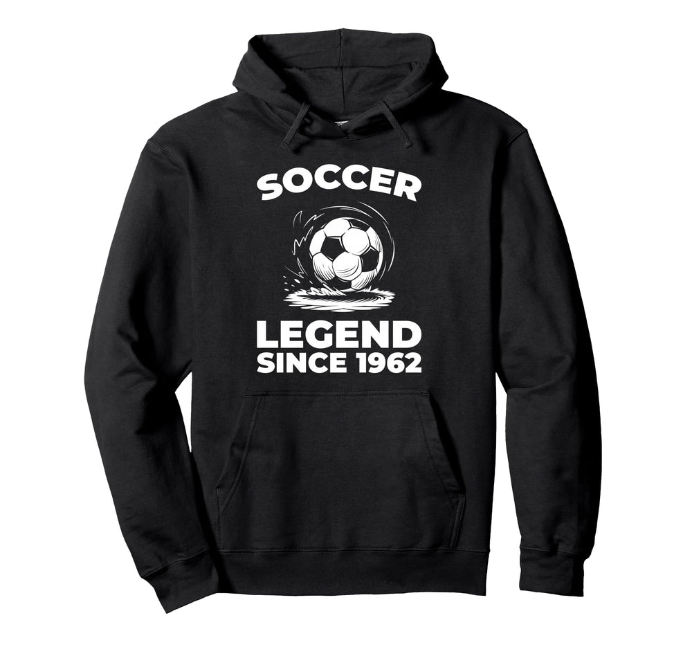 Born 1962 Team Sports Player Soccer Hoodie - Unique Graphic for Adults