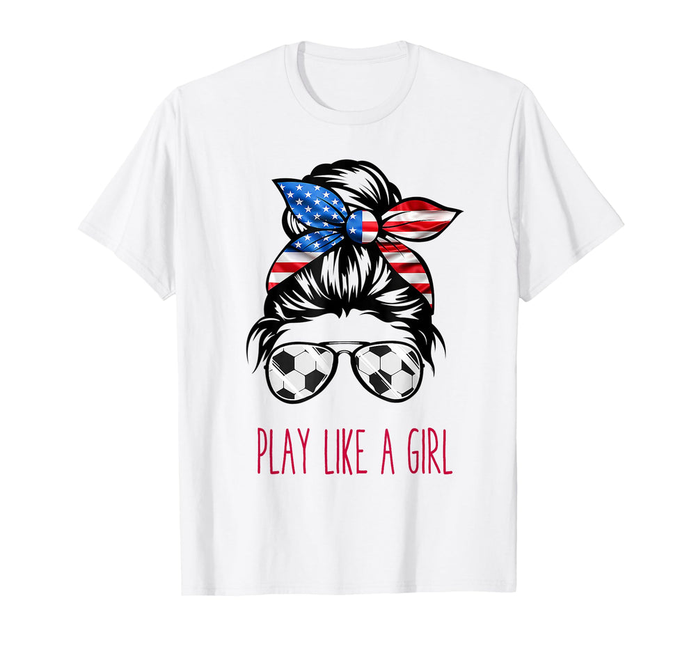 Play Like Usa Soccer Funny T-Shirt - Custom Art Print Unisex
