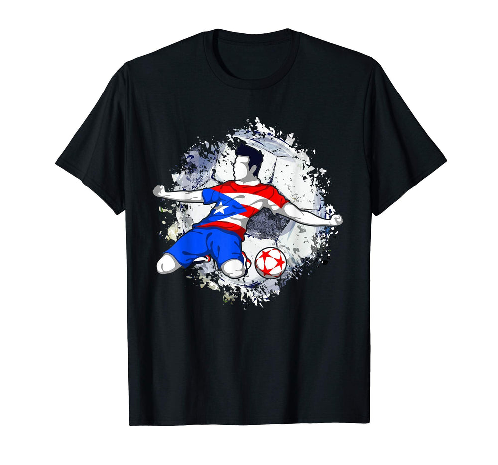 Puerto Rico Soccer Puerto Rican Flag Proud T-Shirt - Trendy Graphic Unisex