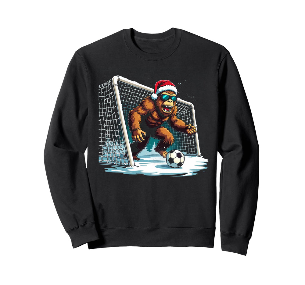 Soccer Bigfoot Goalkeeper Funny Soccer Sweatshirt - Novelty Apparel Unisex