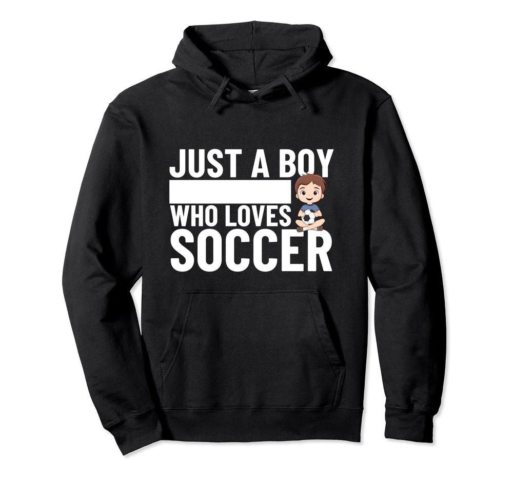Soccer Player Just Who Loves Soccer Hoodie - Graphic Print Unisex