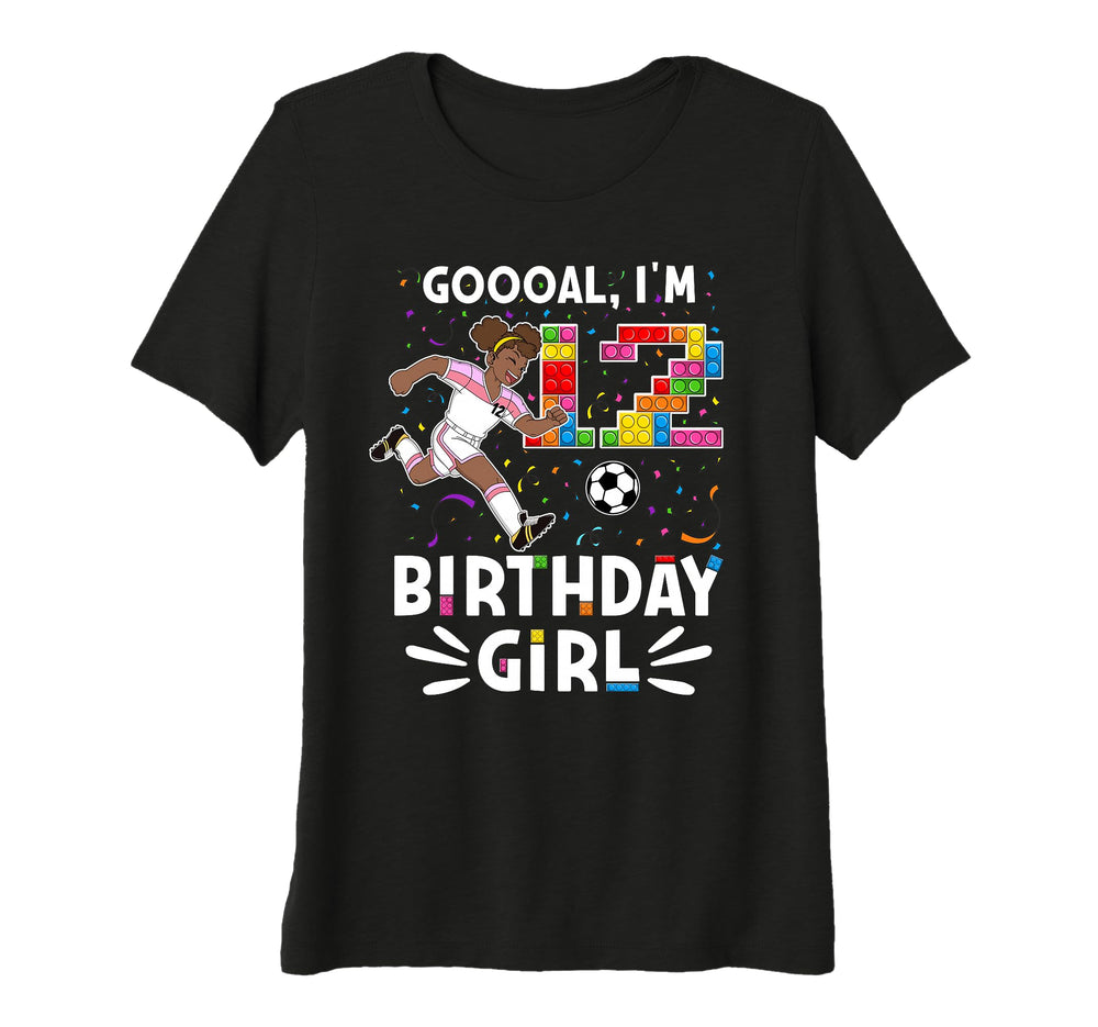 Goooal Im 12 I Building Blocks I 12Th T-Shirt - Unique Graphic Unisex
