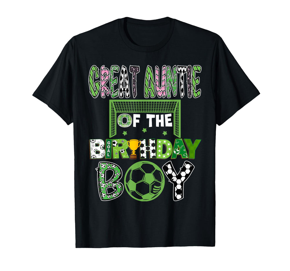Great Auntie Birthday Soccer Player T-Shirt - Trendy Graphic for Adults