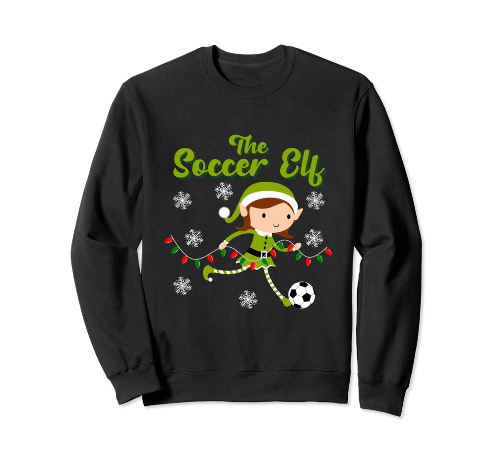 Soccer Goalkeeper Holiday Santa Claus Sweatshirt - Unique Graphic Unisex