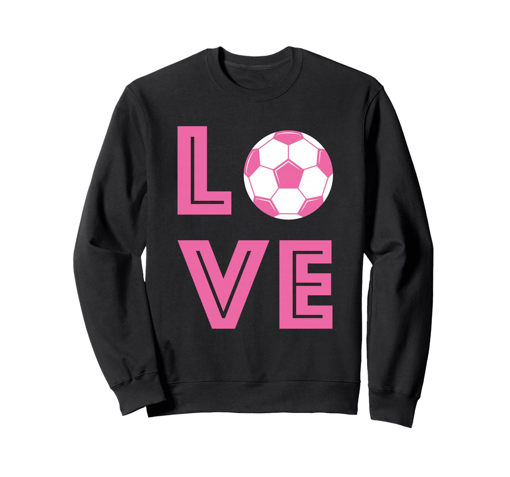 Soccer Heart Love Heartbeat Sweatshirt - Casual Everyday Wear Men Women