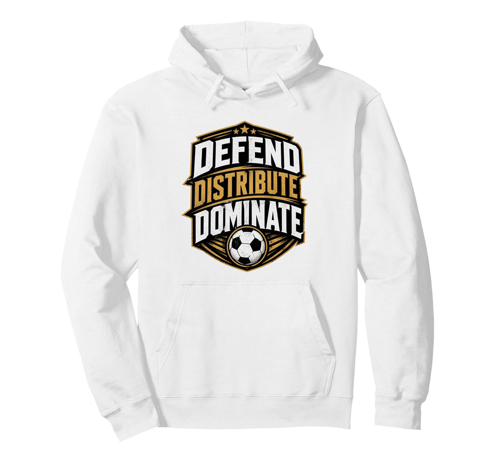 Football Collection Soccer Defend Distribute Hoodie - Graphic Print Unisex