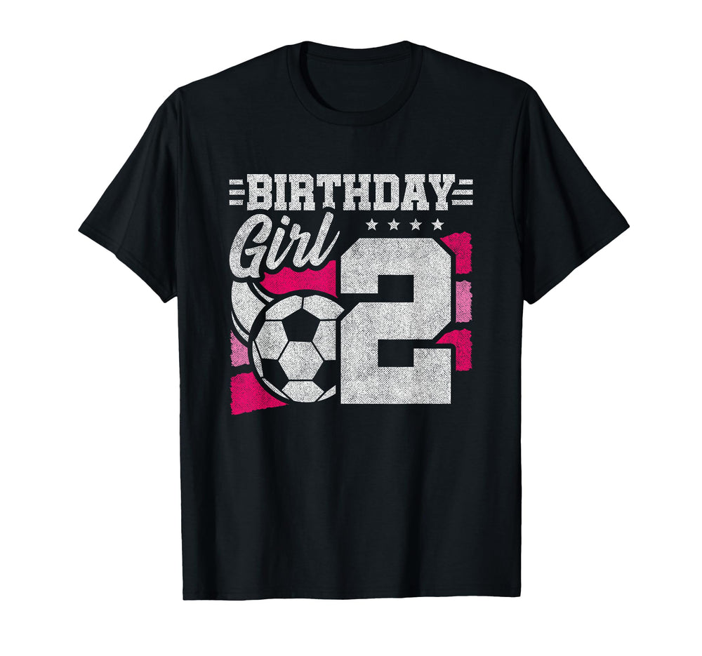 2 Year Old Birthday Soccer Party T-Shirt - Fun Novelty Design for Adults