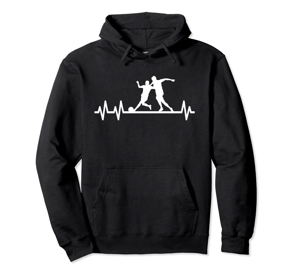 Soccer Pulse Heartbeat Heart Rate Hoodie - Aesthetic Graphic Men Women
