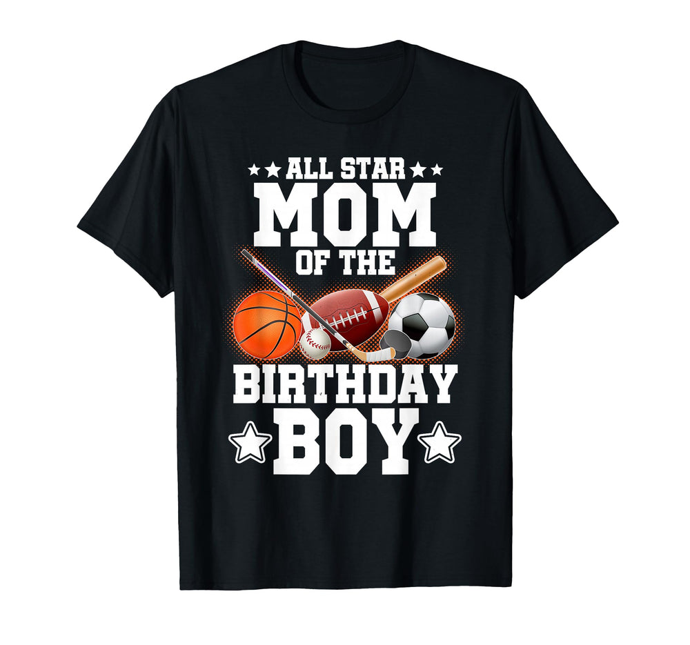 All Star Mom Birthday Basketball T-Shirt - Aesthetic Graphic for Adults