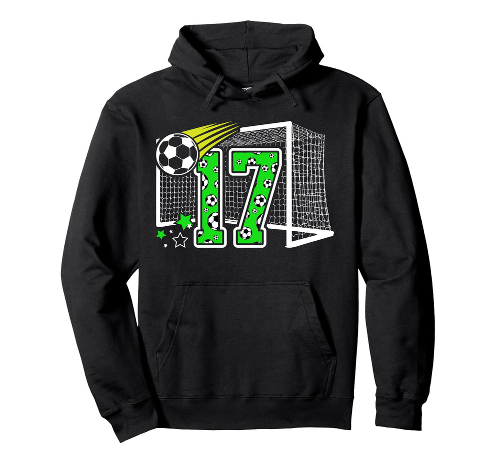 17Th Birthday Soccer 17 Year Old Hoodie - Casual Everyday Wear for Adults