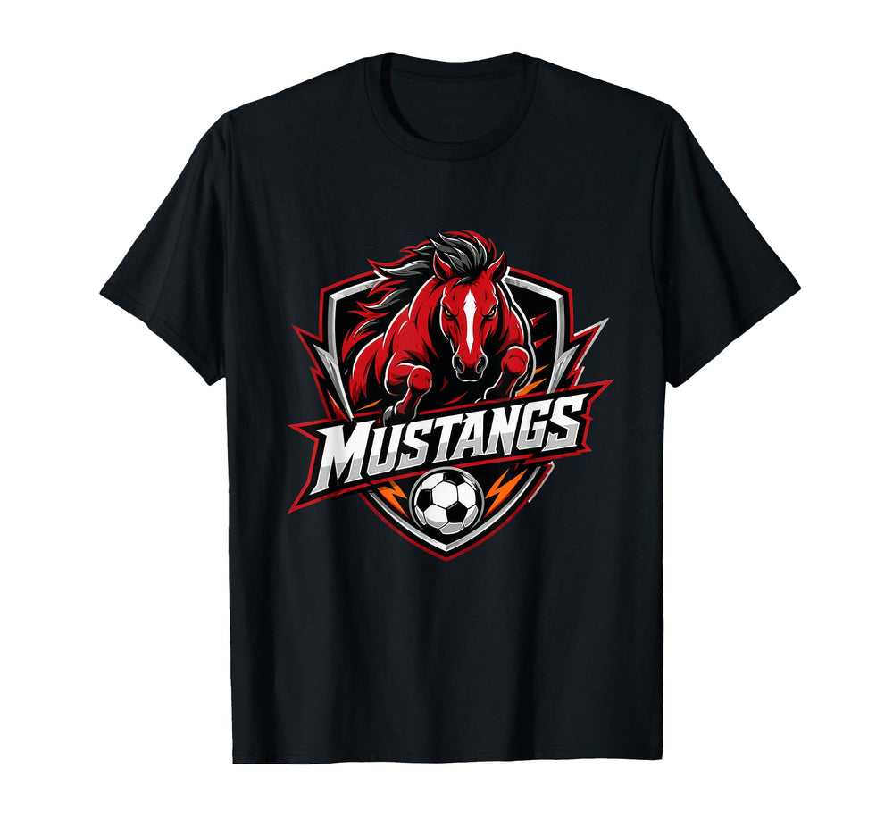 Mustangs Soccer T-Shirt - Minimalist Print Unisex