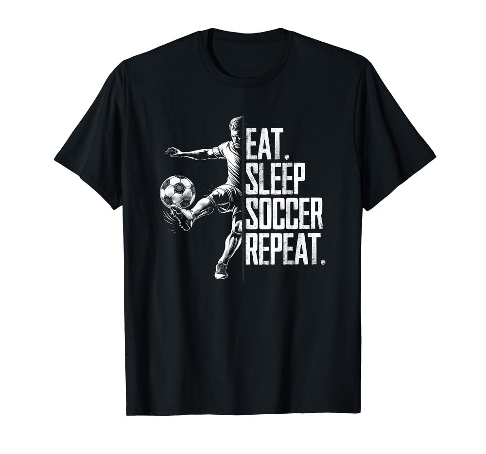 Eat Sleep Soccer Repeat Athletic T-Shirt - Streetwear Style Men Women