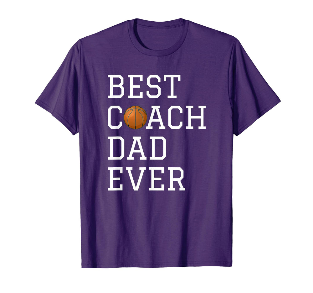 Best Basketball Coach Dad Ever T-Shirt - Fun Novelty Design for Adults