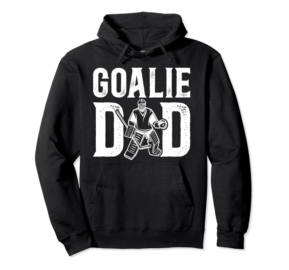 Ice Hockey Goalie Dad Ice Hockey Hoodie - Minimalist Print Men Women