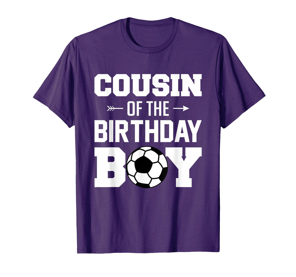 Cousin Birthday Funny Soccer Family T-Shirt - Aesthetic Graphic Men Women