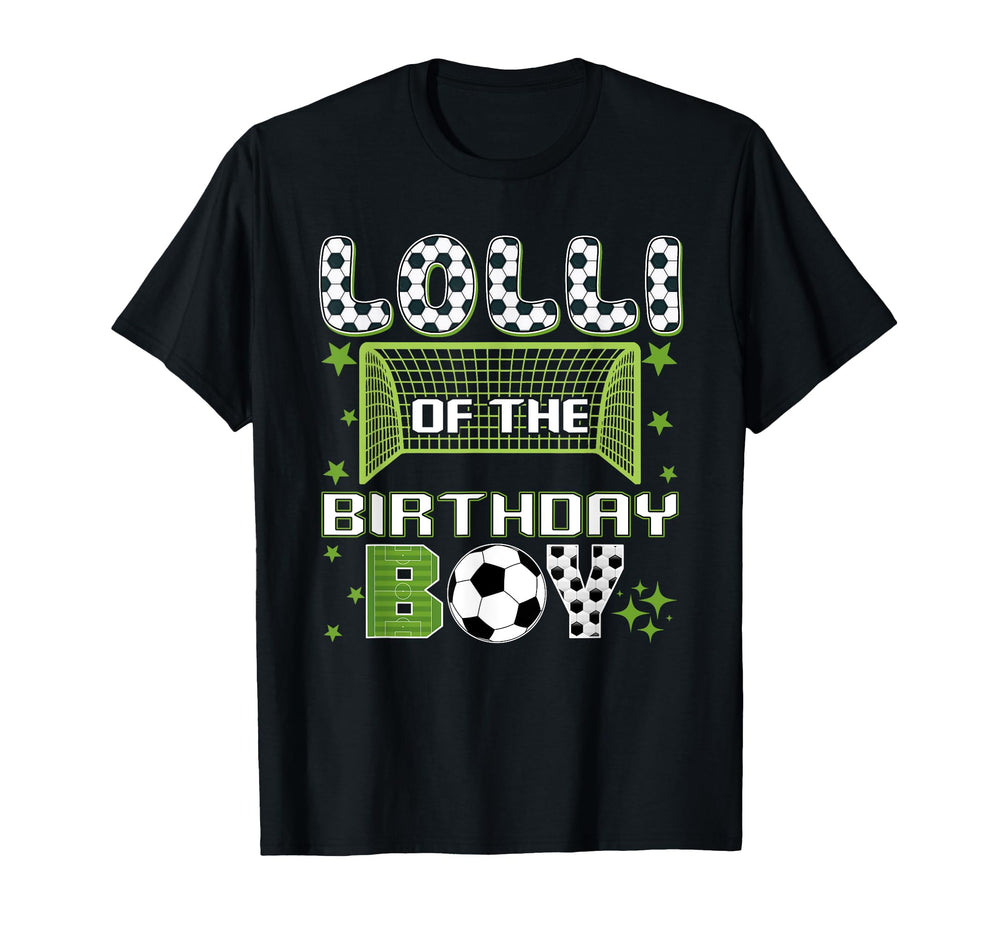 Lolli Birthday Soccer Group Family T-Shirt - Fun Novelty Design for Adults