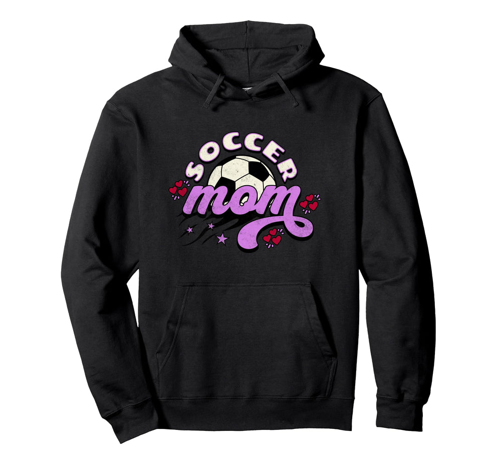 Soccer Mom Love Heart And Stars Hoodie - Streetwear Style Unisex