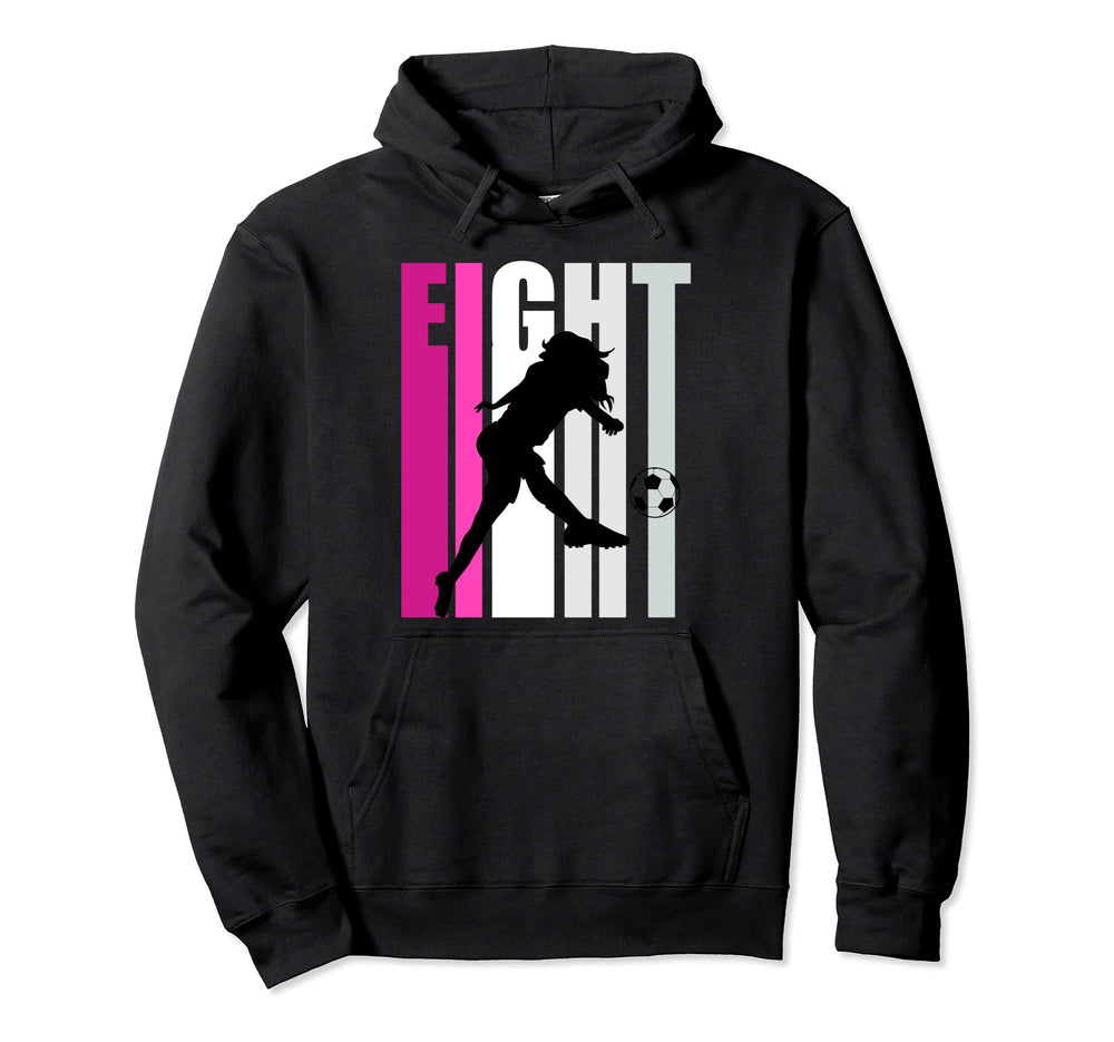 Soccer 8Th Birthday Loves To Play Hoodie - Fun Novelty Design Unisex