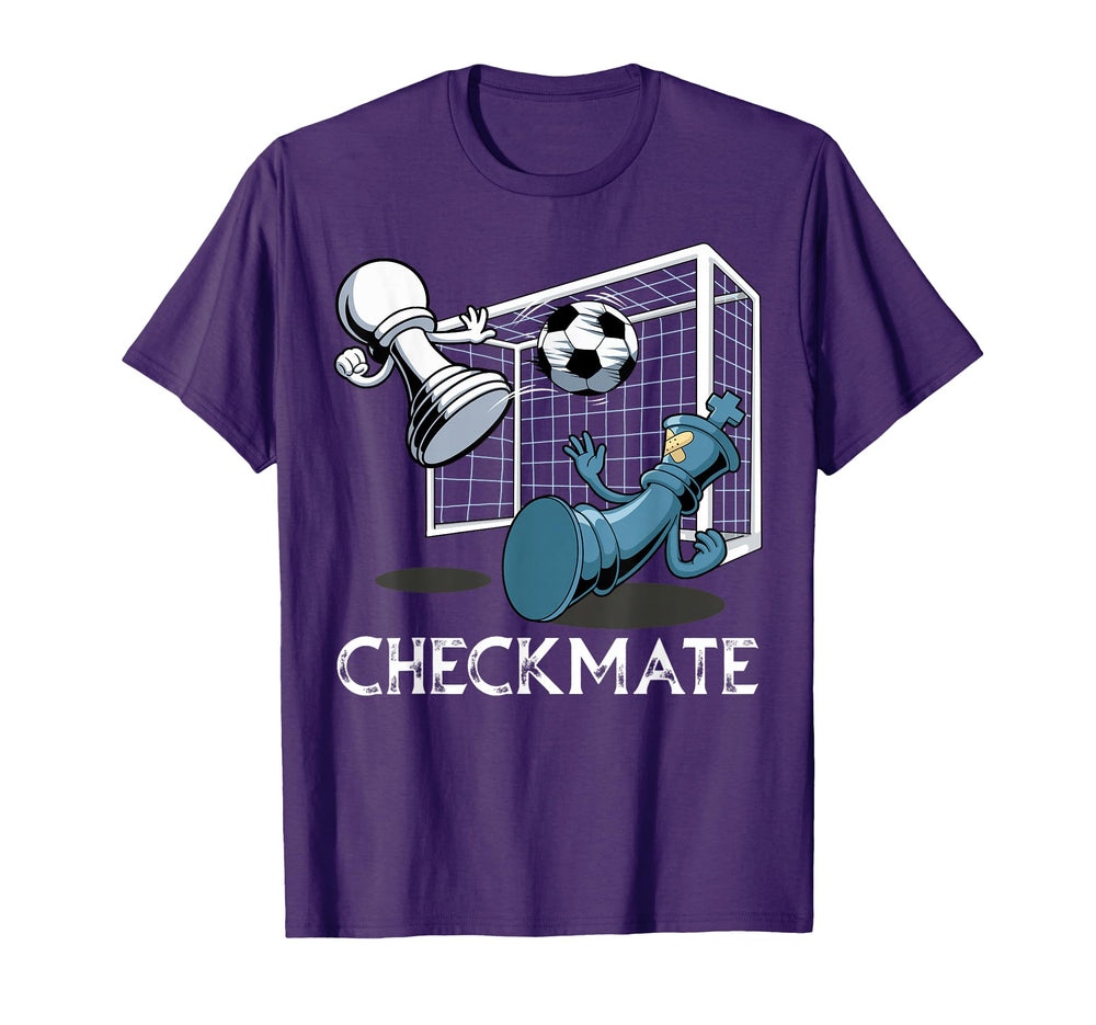 Soccer Checkmate Chess T-Shirt - Custom Art Print Unisex