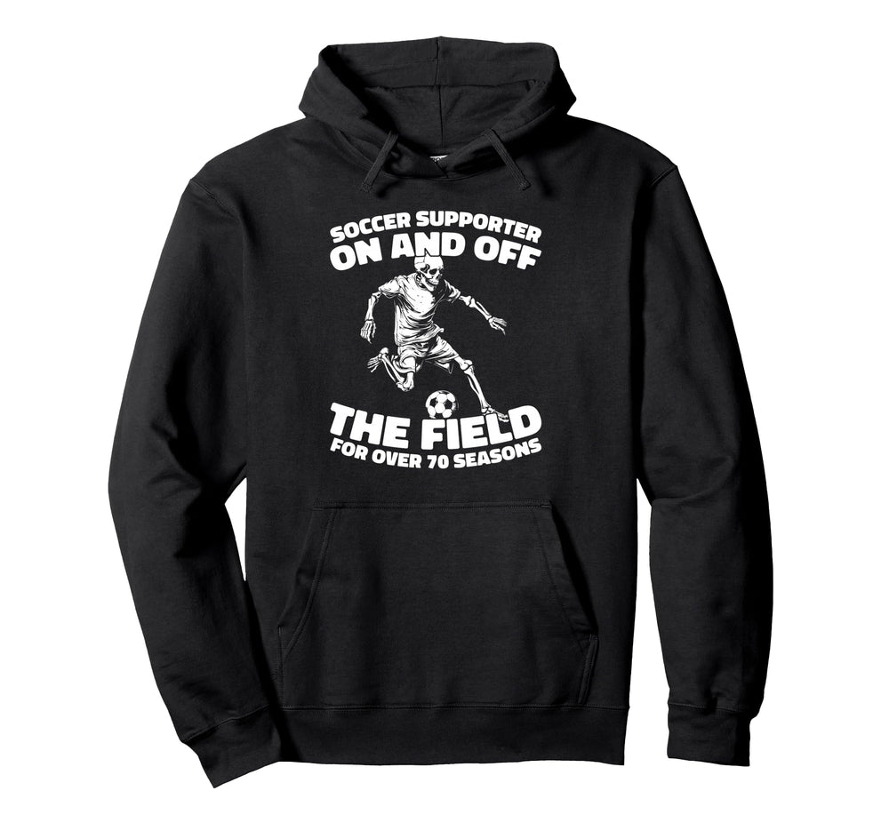 70 Years Old Soccer Sports Team Player Hoodie - Custom Art Print Unisex