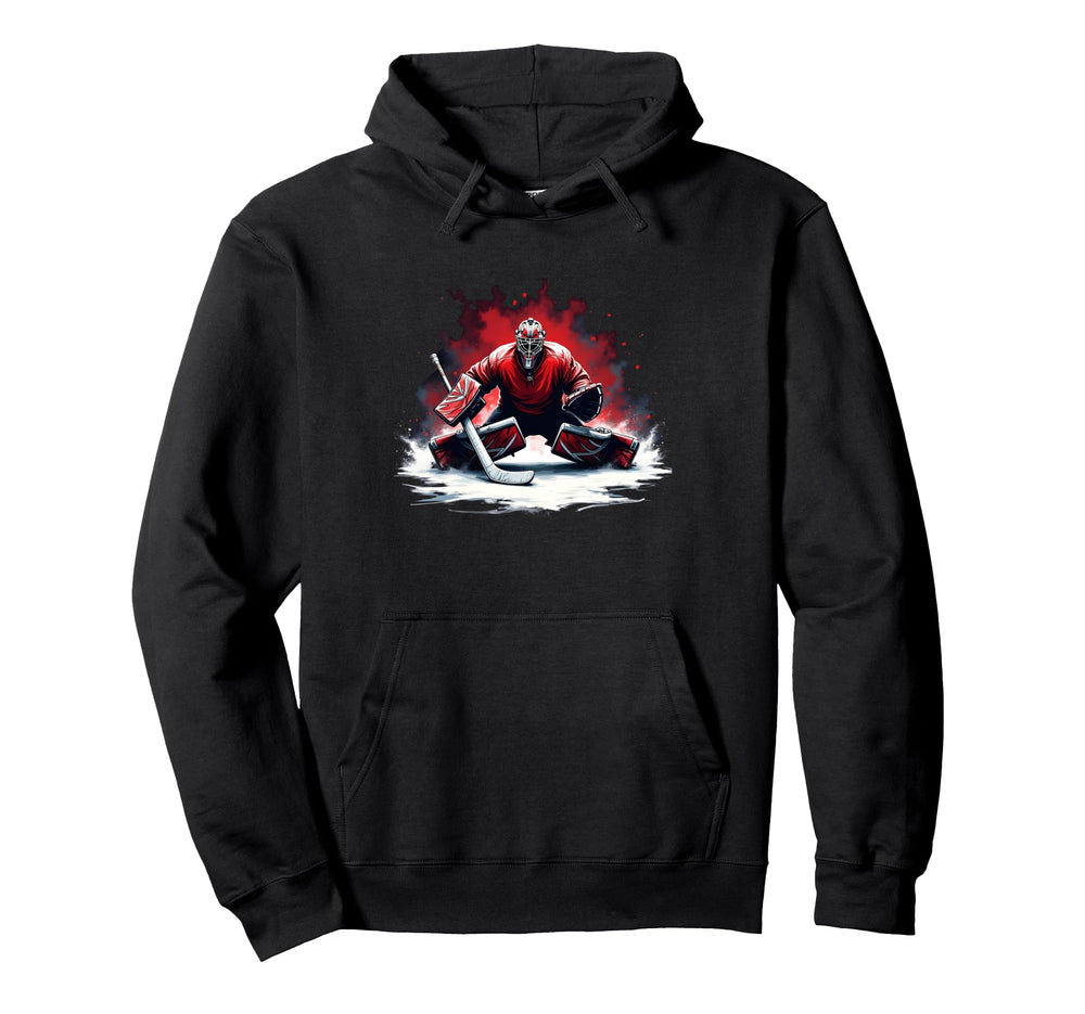 Ice Hockey Player Goalkeeper Ice Hockey Hoodie - Graphic Print Unisex