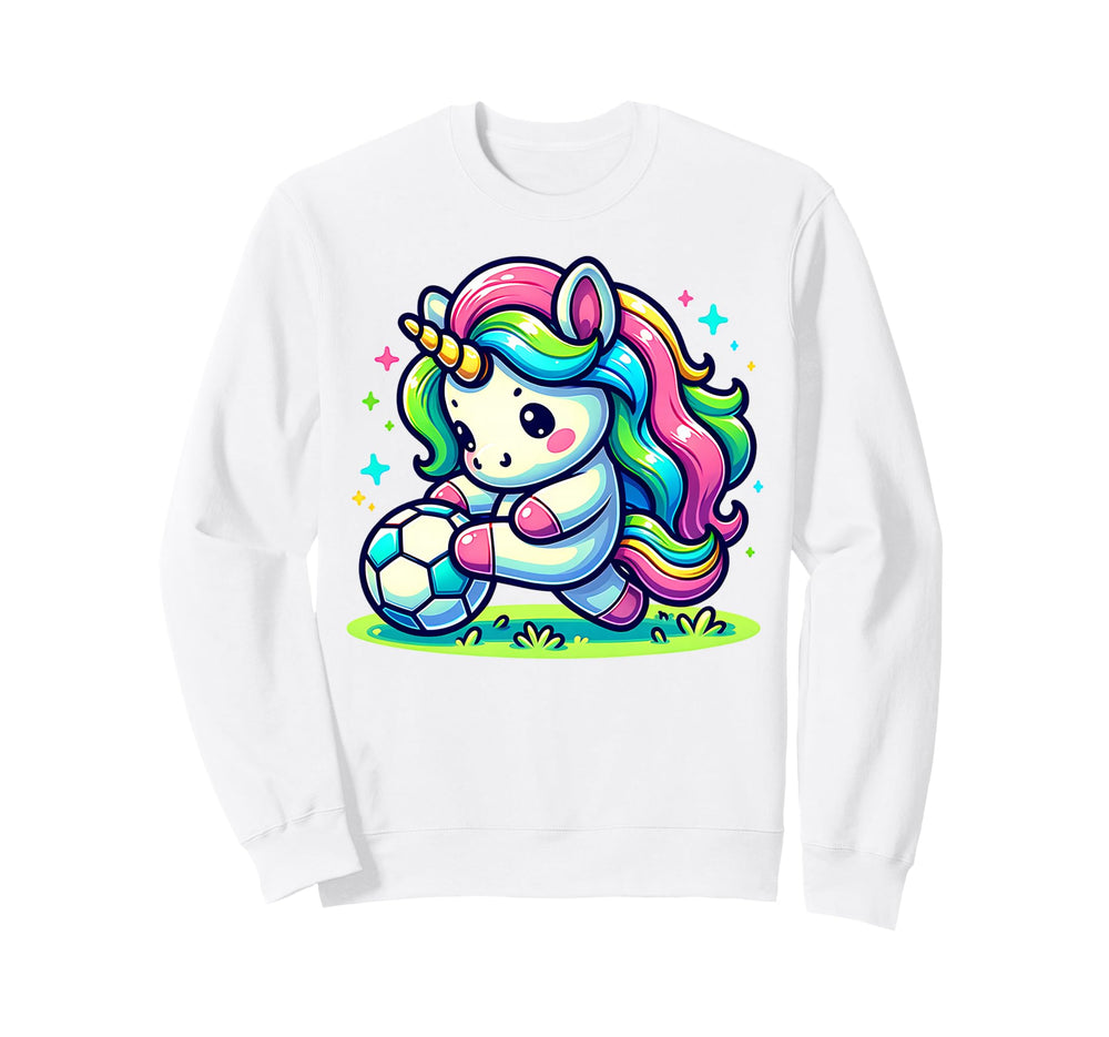 Footballer Unicorn Fans Soccer Sweatshirt - Casual Everyday Wear Men Women