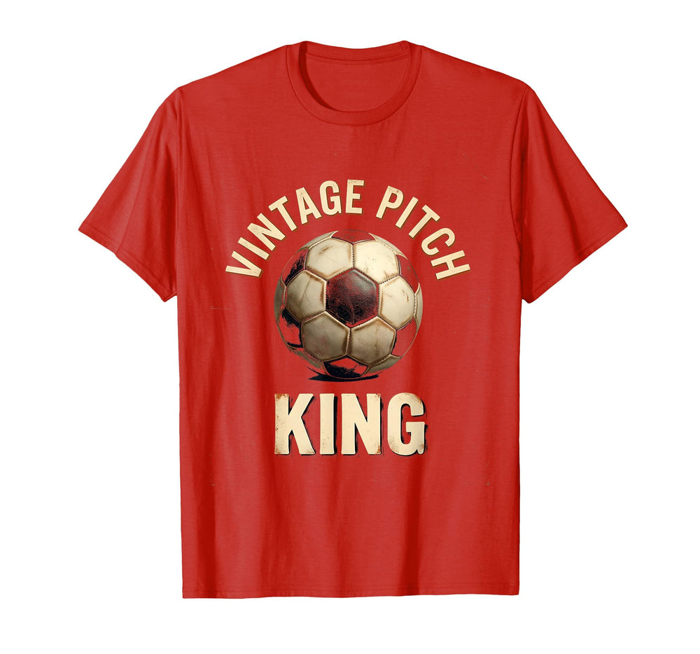 Pitch King Soccer Ball T-Shirt - Graphic Print for Adults