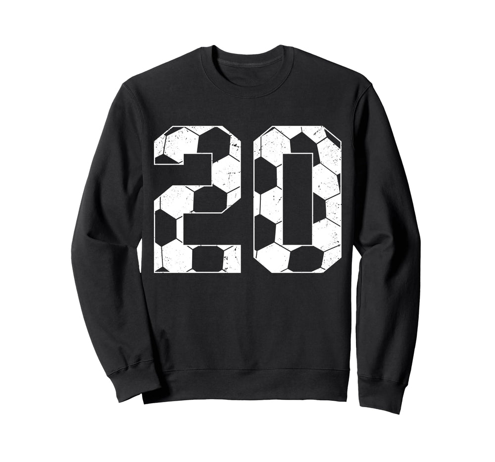 20Th Birthday Soccer Player Sweatshirt - Novelty Apparel Men Women