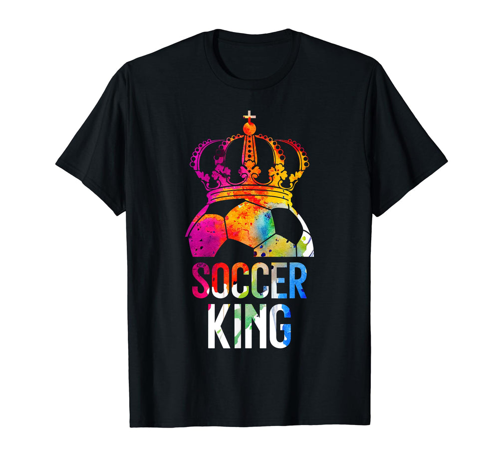 Soccer Player Soccer King T-Shirt - Custom Art Print Unisex