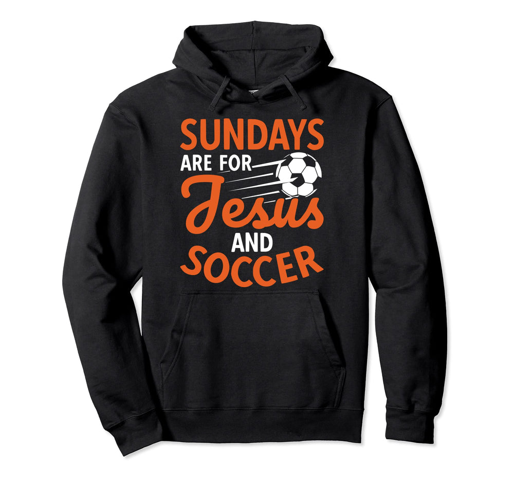 Sundays Are Jesus And Sports Football Hoodie - Graphic Print Men Women