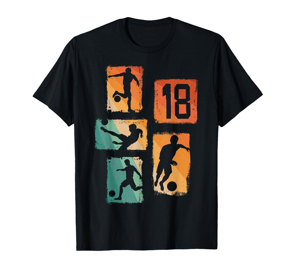 18Th Birthday Soccer Player T-Shirt - Fun Novelty Design Men Women