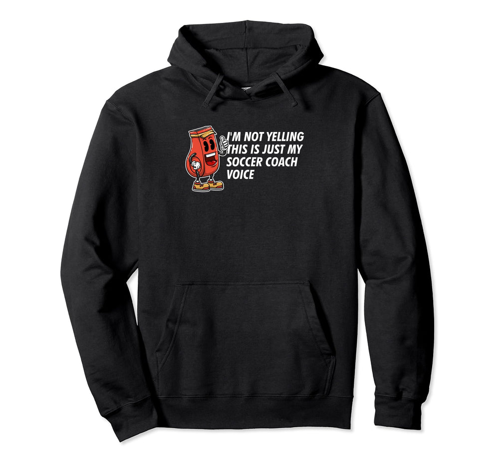 This Is My Soccer Coach Voice Funny Hoodie - Trendy Graphic Men Women