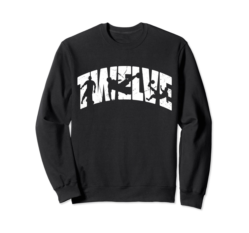 12Th Birthday Soccer 12 Years Old Sweatshirt - Custom Art Print Unisex