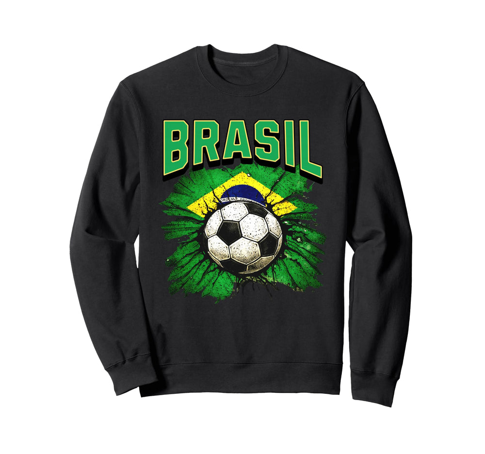 2026 Brasil Cup Flag Soccer Pride Sweatshirt - Casual Everyday Wear Unisex