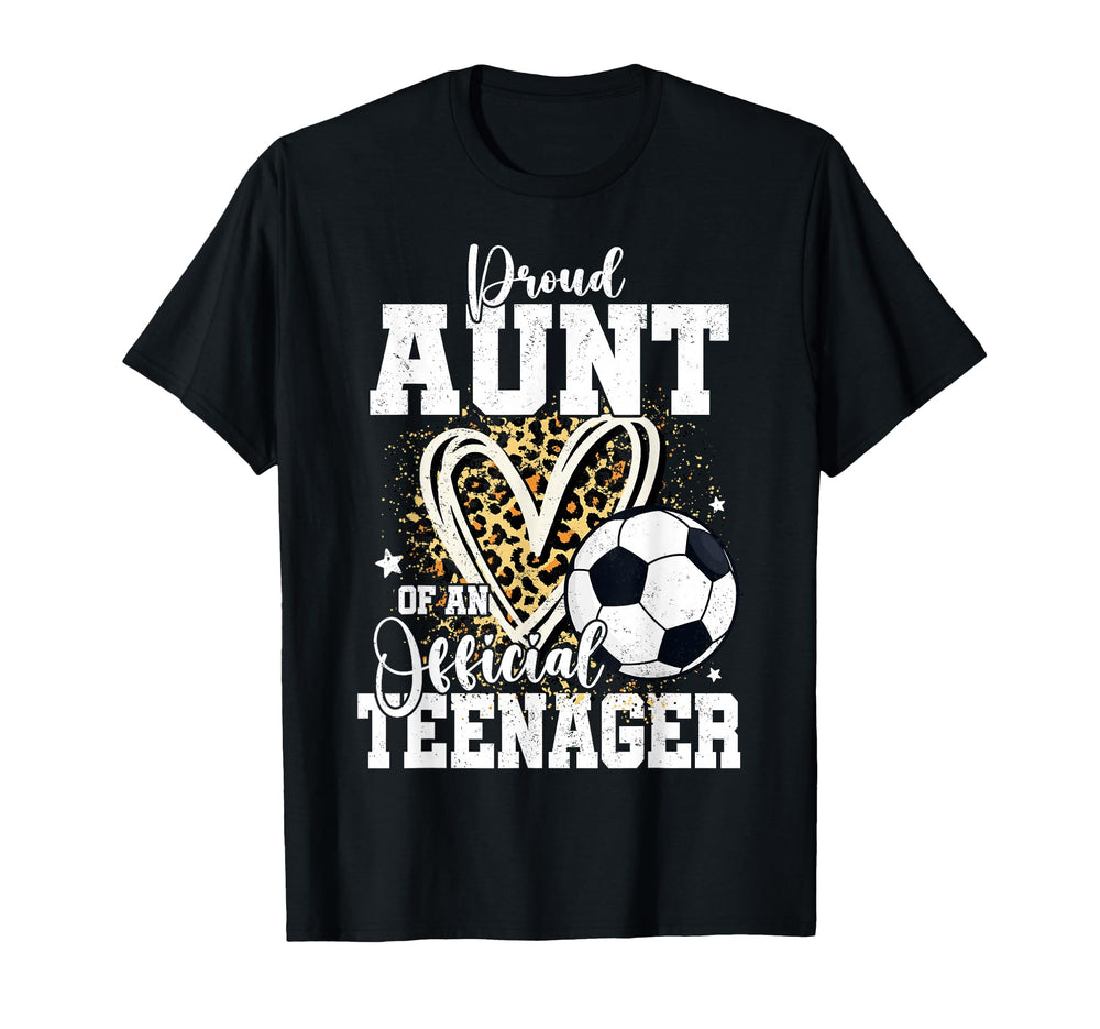 Proud Aunt Teenager 13Th Birthday T-Shirt - Minimalist Print Men Women