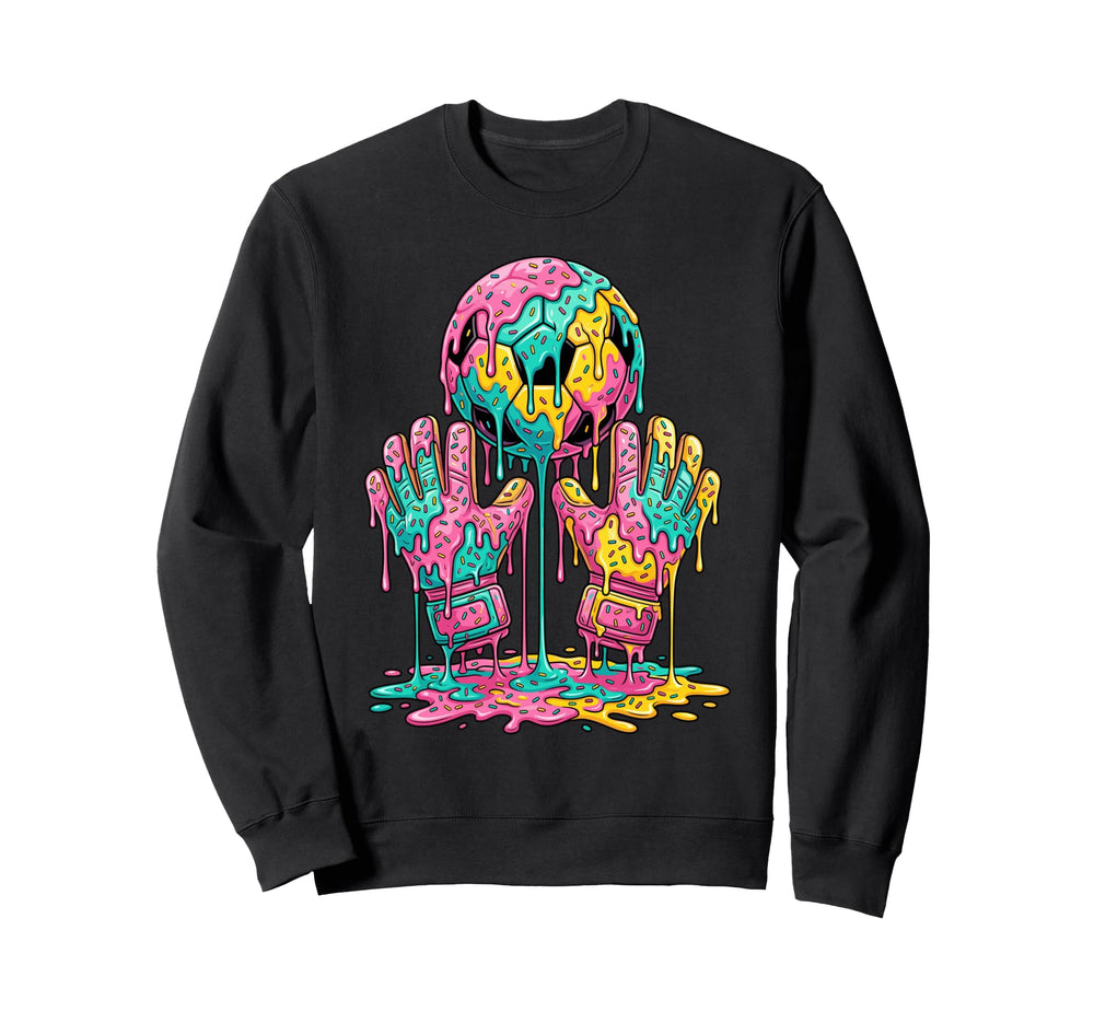 Soccer Goalie Funny Goalkeeper Drip Sweatshirt - Graphic Print for Adults
