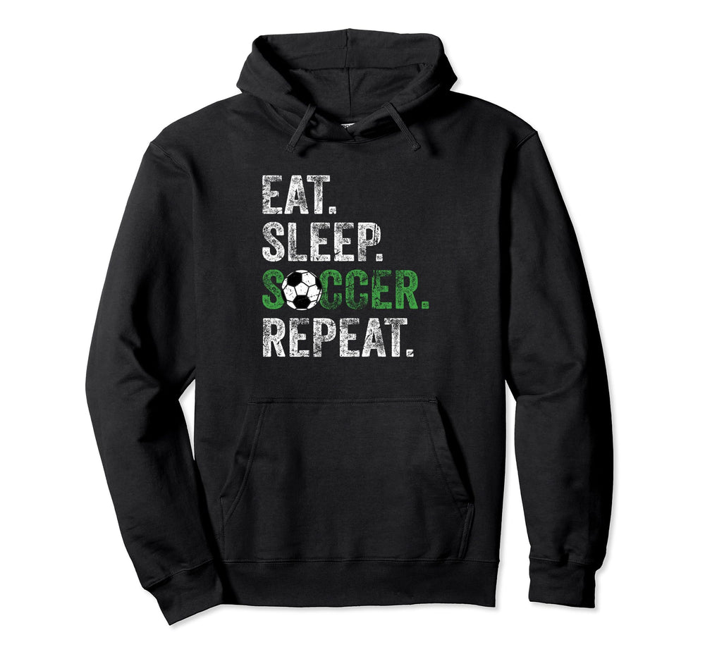 Eat Sleep Soccer Repeat Sport Hoodie - Trendy Graphic Unisex