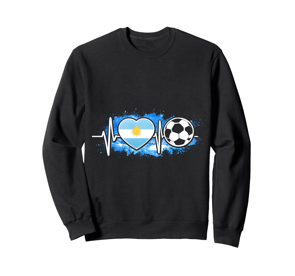 Heartbeat World Football Sweatshirt - Aesthetic Graphic Men Women