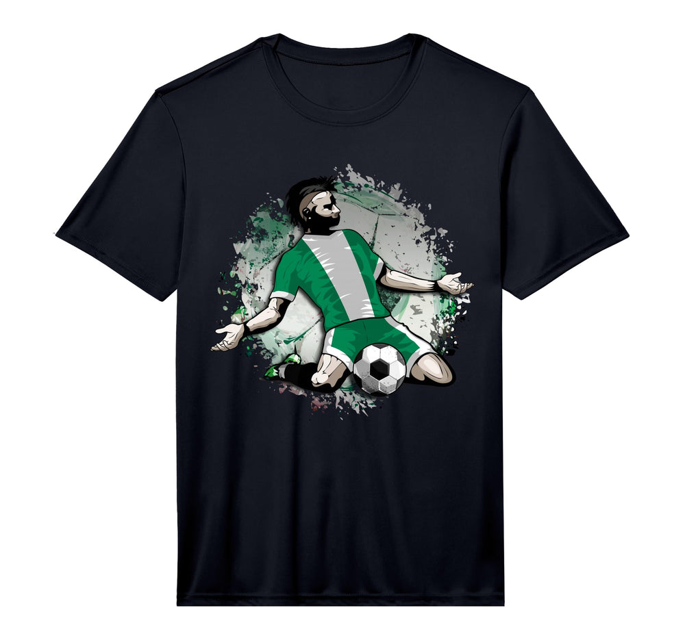 Nigeria Soccer Nigerian National Flag T-Shirt - Trendy Graphic Unisex