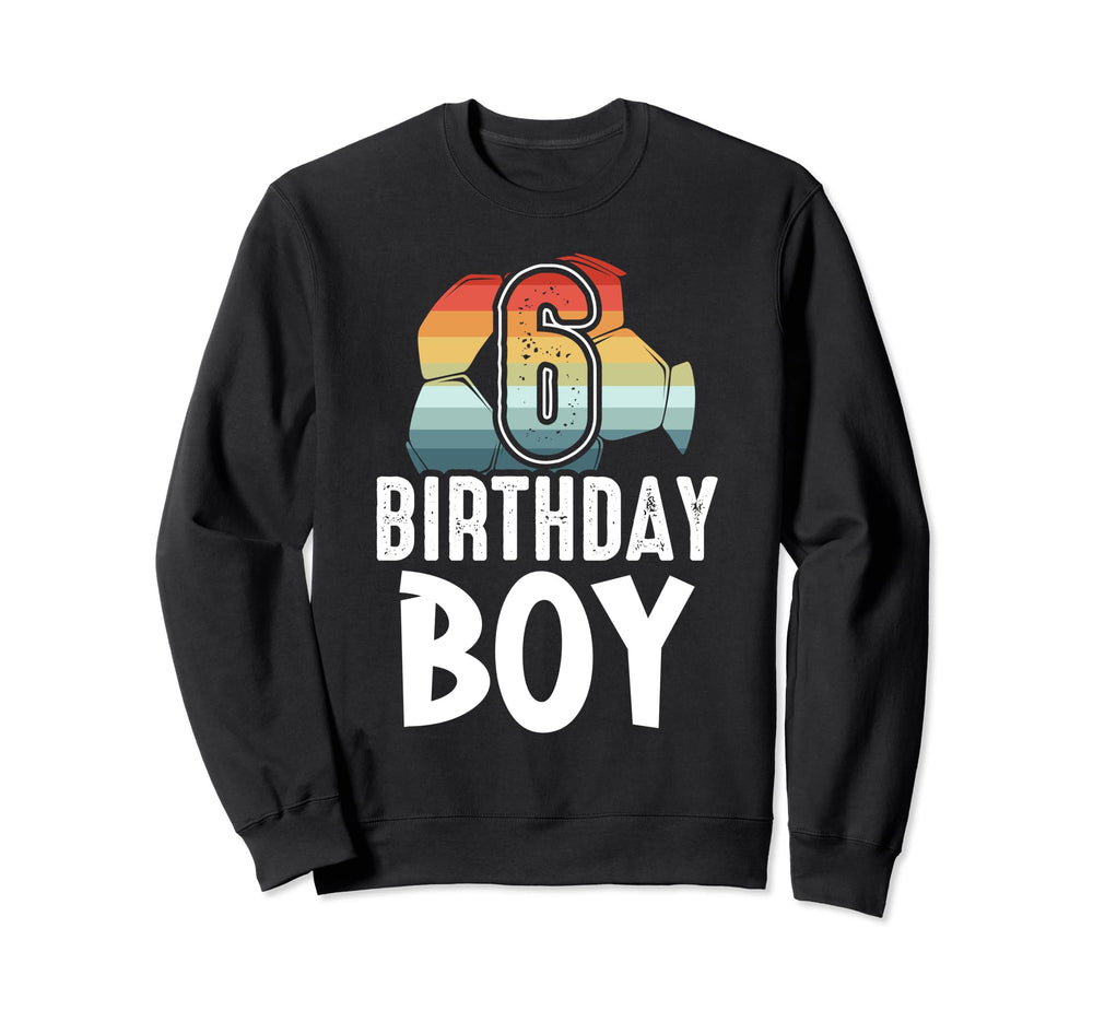 6 Year Old Soccer Player 6Th Sweatshirt - Minimalist Print Men Women