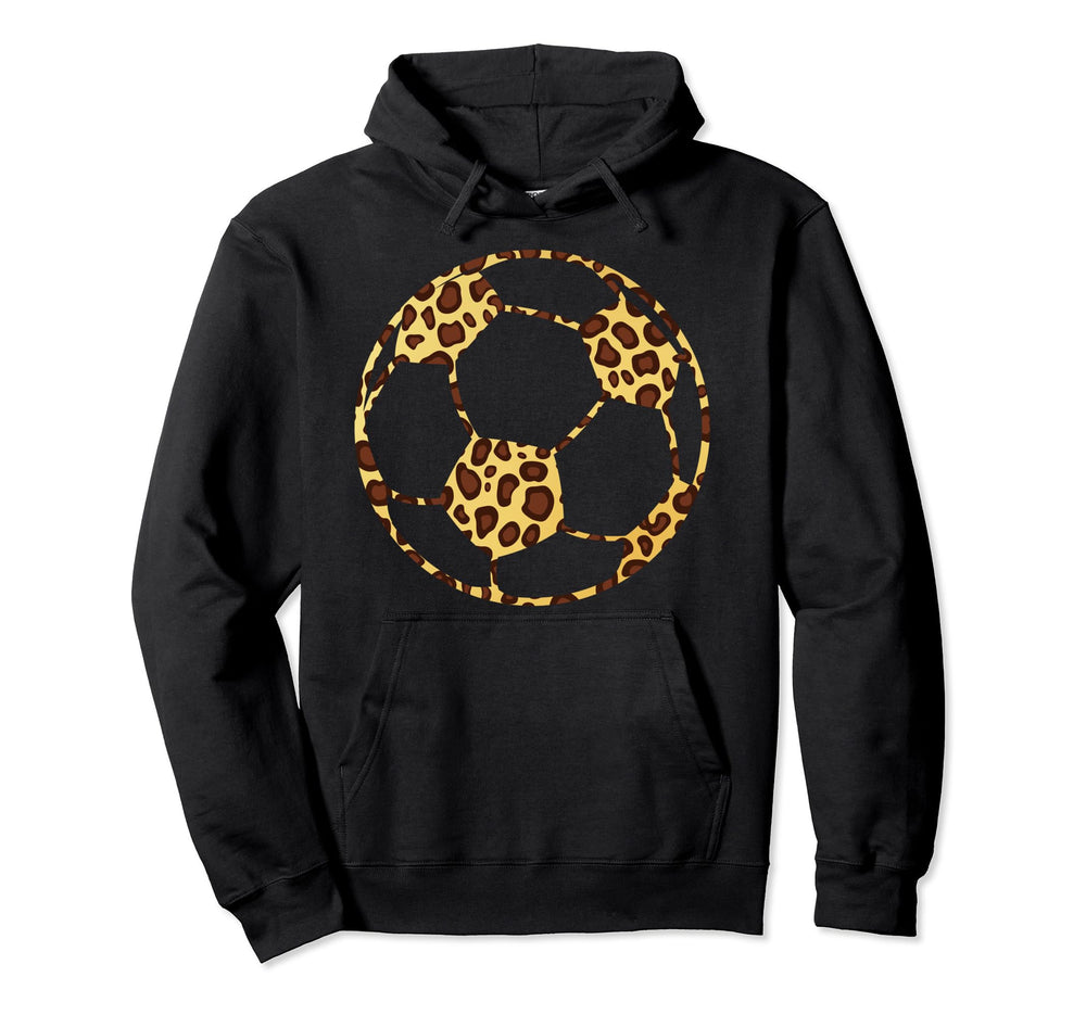 Soccerball Cheetah Leopard Pattern Hoodie - Custom Art Print for Adults