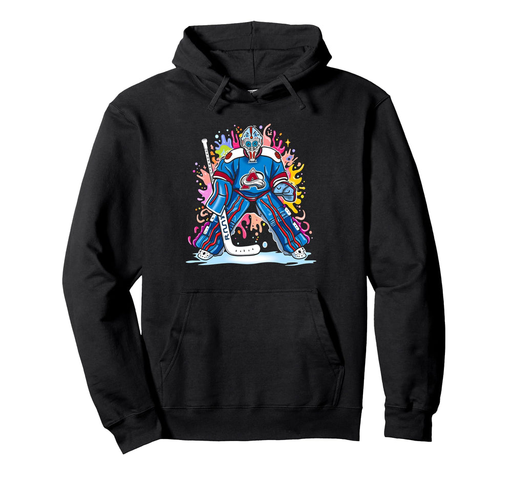Ice Hockey Player Goalkeeper Ice Hoodie - Novelty Apparel for Adults